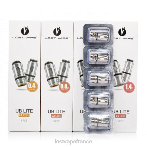 Lost Vape Flavors France - Lost Vape UB bobines légères (paquet de 5) l1 0,4 ohm 2F665