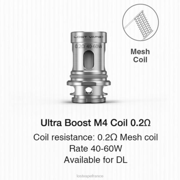 Lost Vape Price - Lost Vape Ultra bobines boost (paquet de 5) m4 v2 0,2 ​​ohm 2F66349