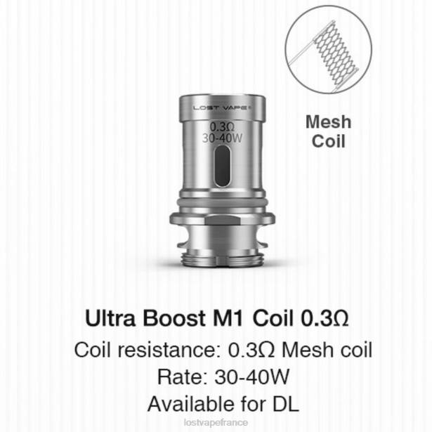 Lost Vape Wholesale - Lost Vape Ultra bobines boost (paquet de 5) m1 v2 0,3 ohm 2F66346