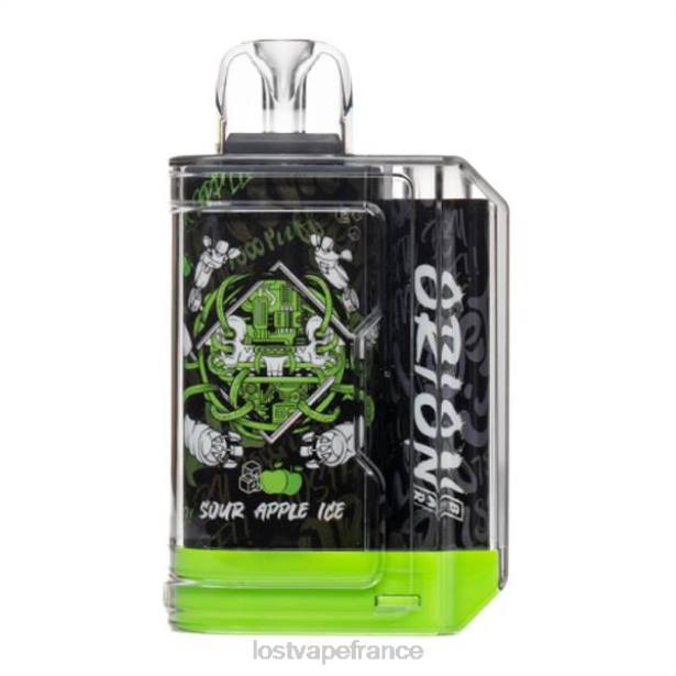 Lost Vape France - Lost Vape Orion barre jetable | 7500 bouffées | 18 ml | 50 mg glace à la pomme aigre 2F661