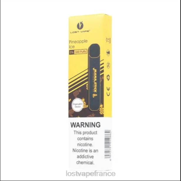Lost Vape Wholesale - Lost Vape Mana bâton jetable | 300 bouffées | 1,2 ml glace à l'ananas 5% 2F66526