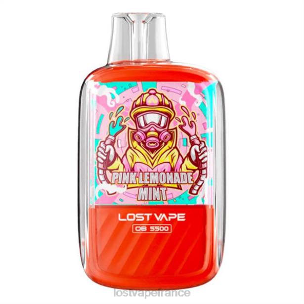 Lost Vape Flavors France - Lost Vape Orion ob5500 5500 bouffées 14 ml 50 mg jetables menthe limonade rose 2F66105