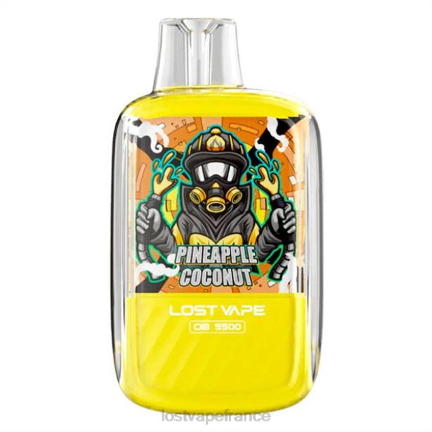 Lost Vape Pods Near Me - Lost Vape Orion ob5500 5500 bouffées 14 ml 50 mg jetables ananas noix de coco 2F66104