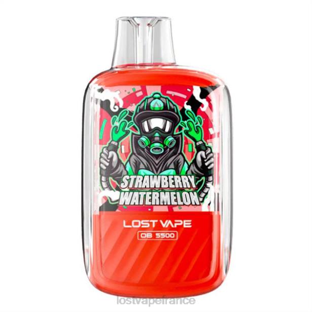 Lost Vape Review France - Lost Vape Orion ob5500 5500 bouffées 14 ml 50 mg jetables pastèque fraise 2F66107
