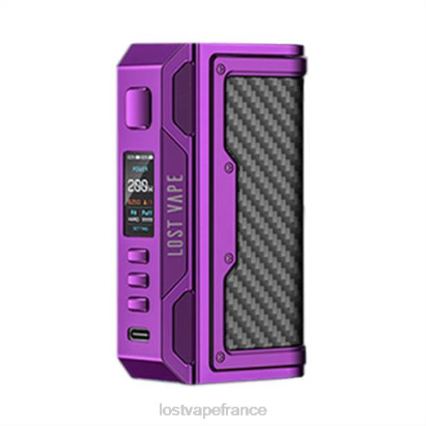 Lost Vape Wholesale - Lost Vape Thelema quête 200w mod violet/fibre de carbone 2F66186