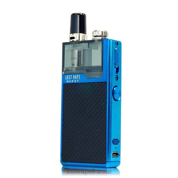 Lost Vape Flavors France - Lost Vape Quest kit complet pour appareil orion q pod tissage bleu/noir 2F66465