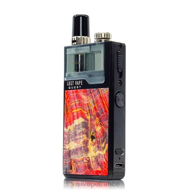 Lost Vape Pods Near Me - Lost Vape Quest kit complet pour appareil orion q pod bois de stabilisation noir/rouge 2F66474