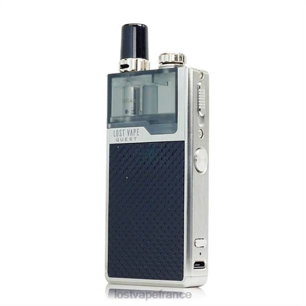 Lost Vape Prix France - Lost Vape Quest kit complet pour appareil orion q pod tissage argent/noir 2F66468