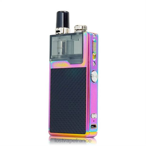 Lost Vape Review France - Lost Vape Quest kit complet pour appareil orion q pod tissage arc-en-ciel/noir 2F66467