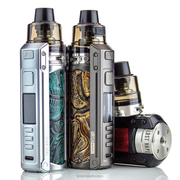 Lost Vape Flavors France - Lost Vape URSA Quest kit multiple | 100w acier inoxydable/cuir gaufré 2F66195
