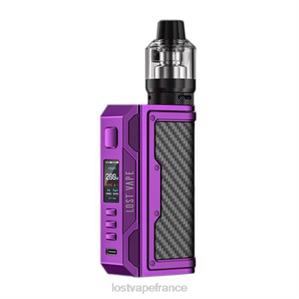 Lost Vape Review France - Lost Vape Thelema kit quête 200w violet/fibre de carbone 2F66147